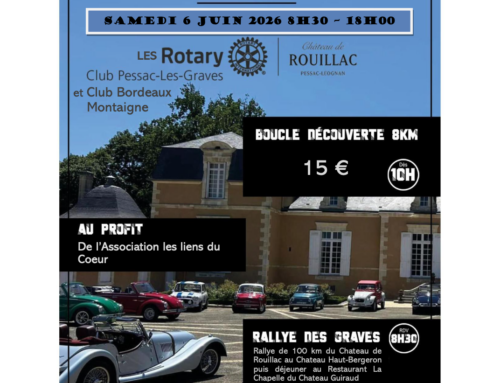 Le Rotary Club Pessac Les Graves organise Le Rallye des Graves